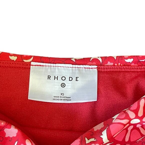 RHODE Women's Zinnia Floral Print High Waist Bikini Bottom Size XS - Picture 2 of 5